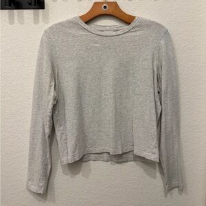 PINK Victoria's Secret Gray Long Sleeve Top